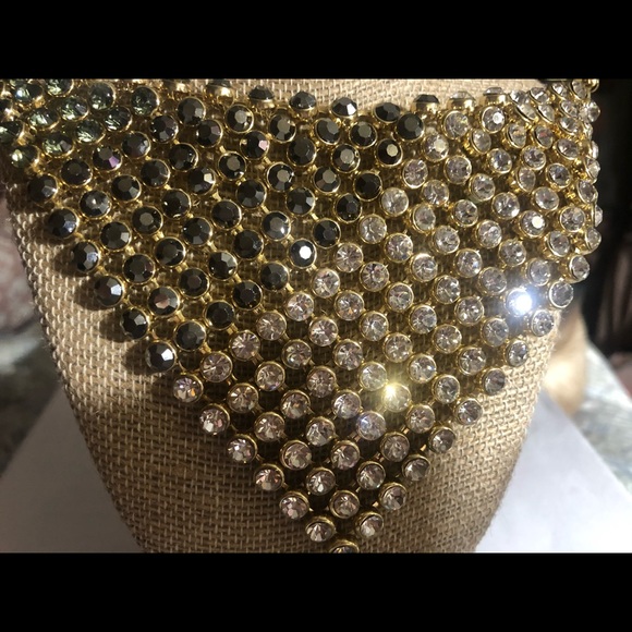The Limited Rhinestone Ombré Bib Necklace - Picture 3 of 5